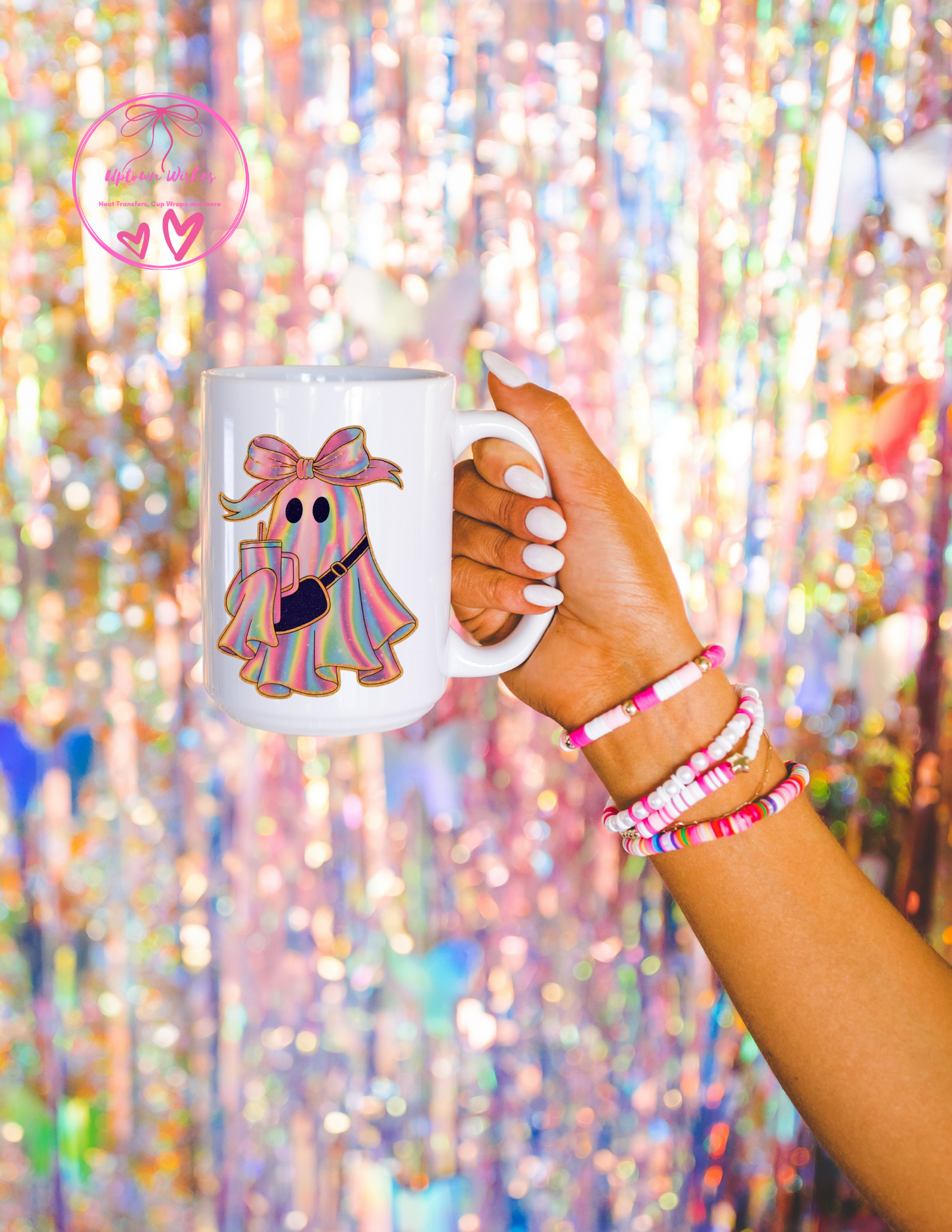 Irredecent Ghost 16oz Mug Wrap