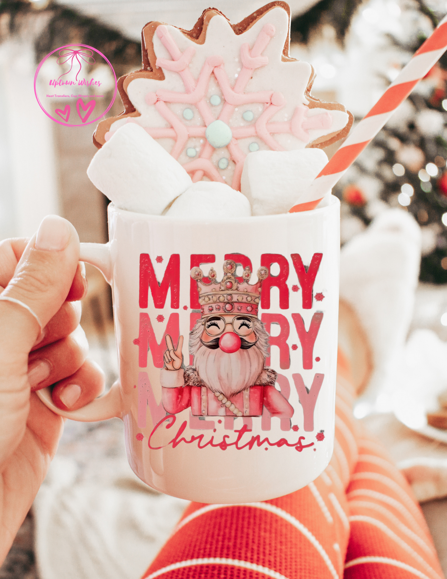 Merry Christmas 16oz Mug Wrap