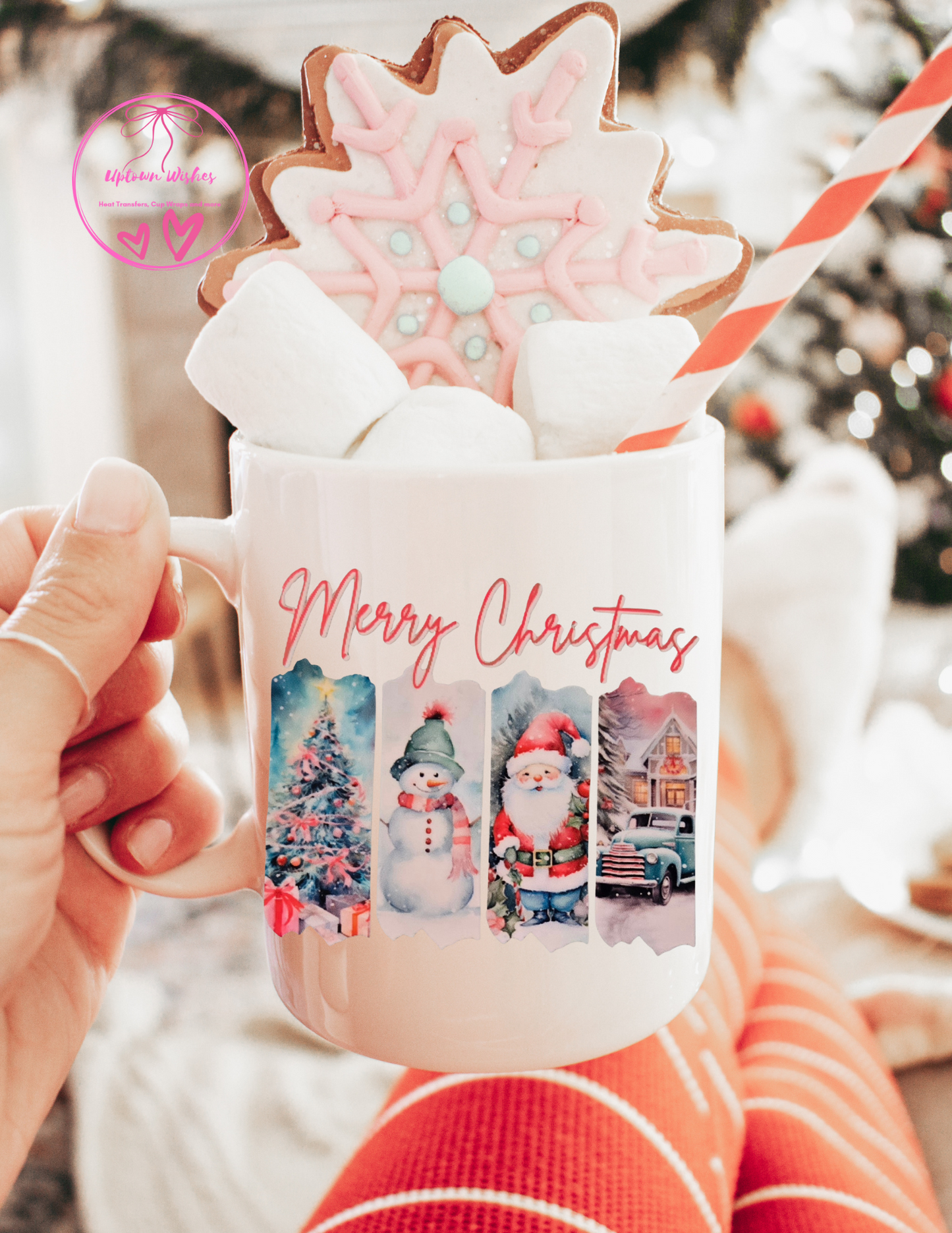 Merry Christmas 16oz Mug Wrap