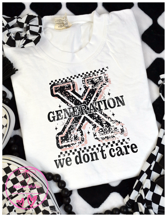 Gen X We Don't Care Heat Transfer