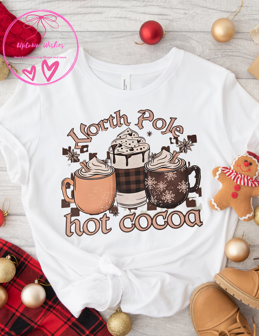 North Pole Hot Cocoa Heat Transfer