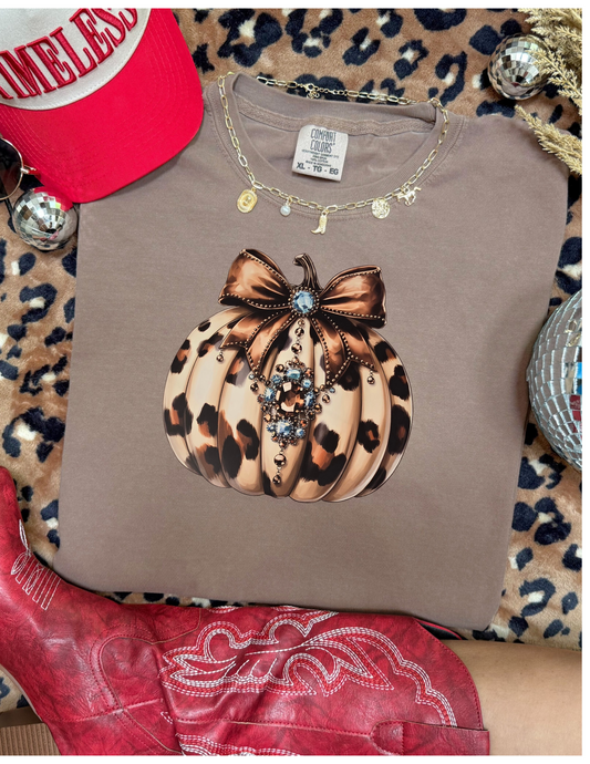 Leopard Pumpkin Heat Transfer