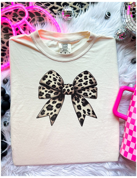 Animal Print Bow